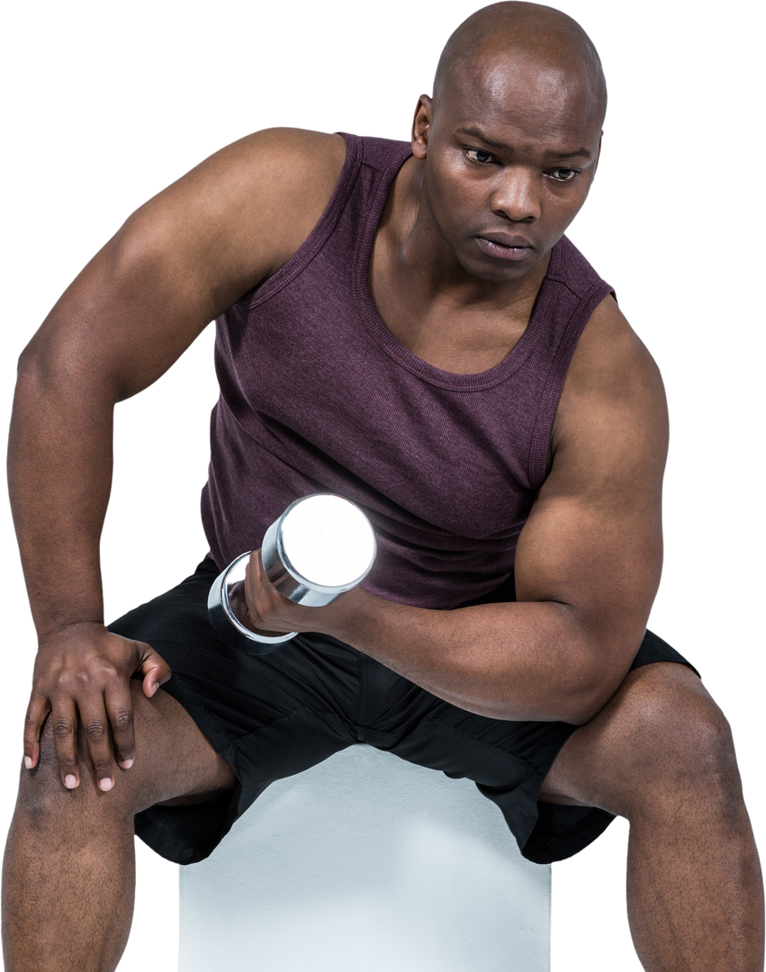 Strong Man Using Dumbbell Weights Transparent Background - Download Free Stock Images Pikwizard.com