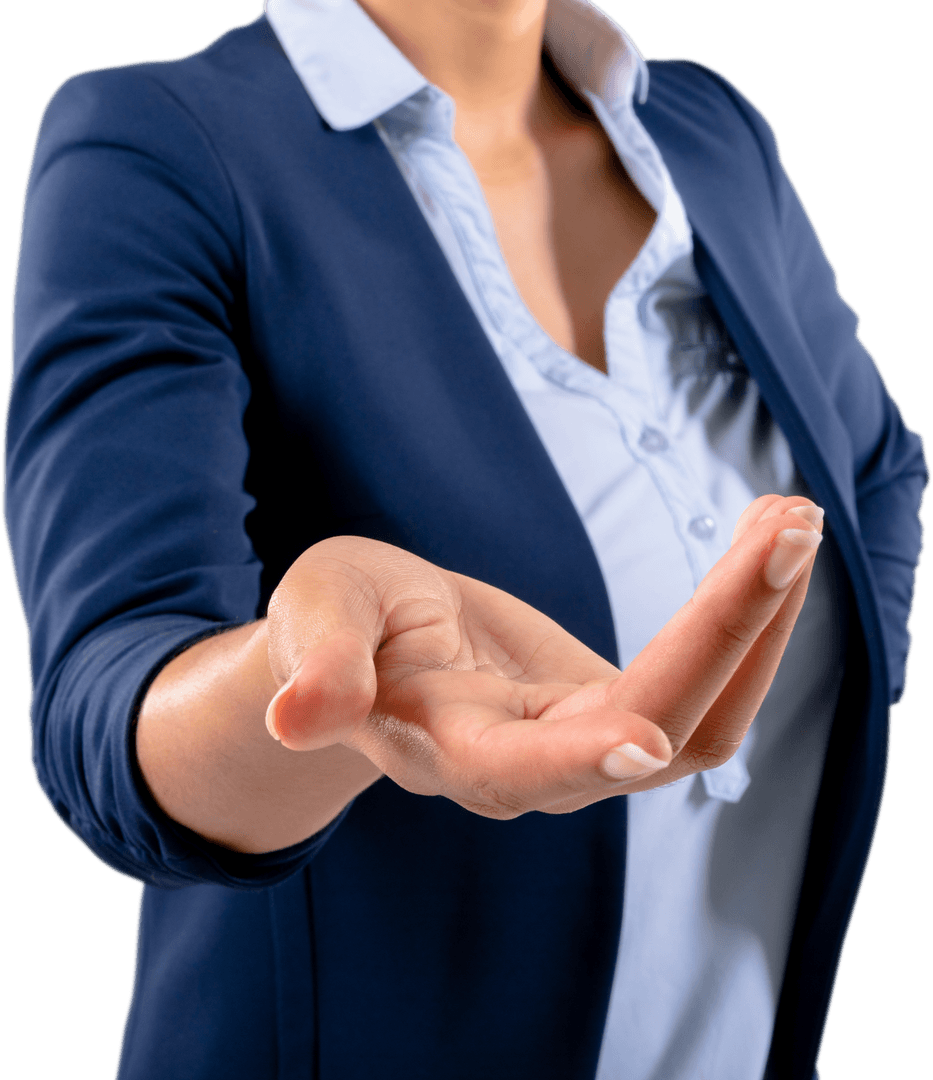 Transparent Business Gesture Inviting Collaboration