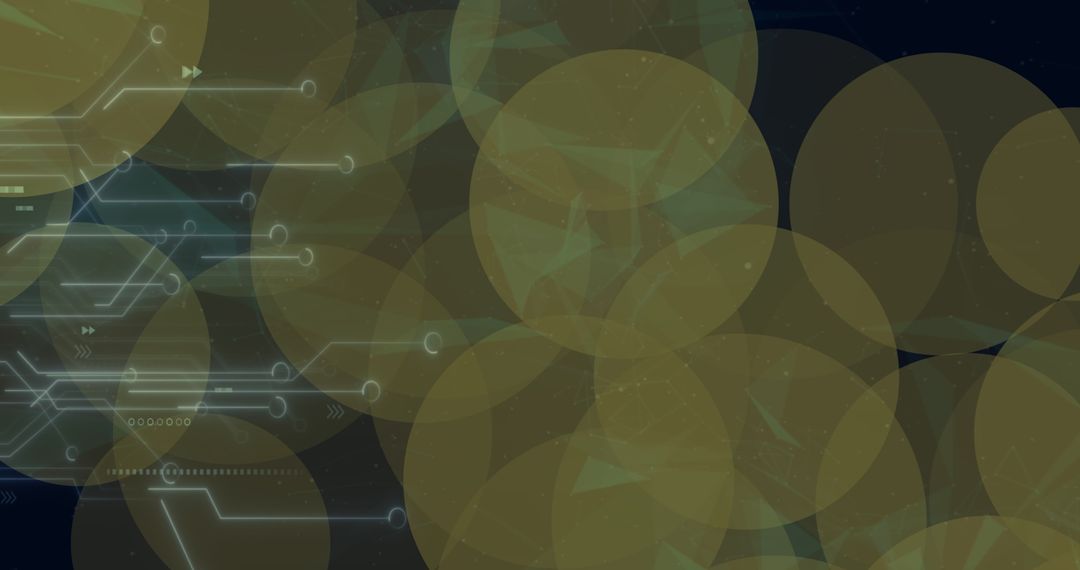 Digital Network Interface with Blinking Dots and Circuit