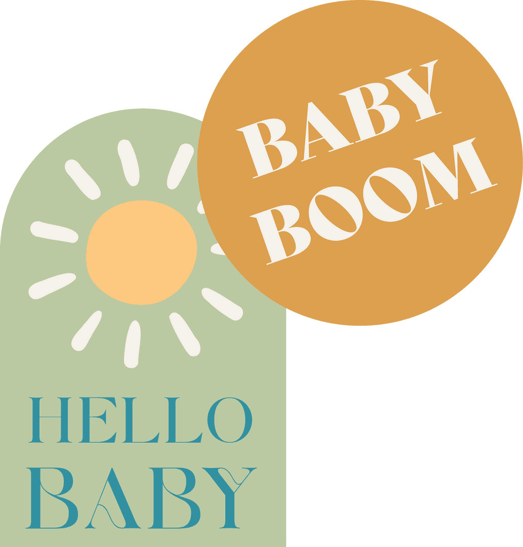 Modern Pastel Baby Announcement with Joyful Design