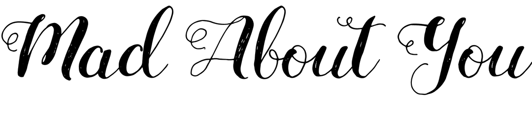 Mad About You Text Transparent Background Vector Graphic