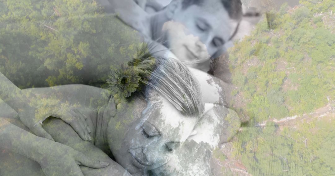Spa Relaxation Massage for Couples with Nature Imagery