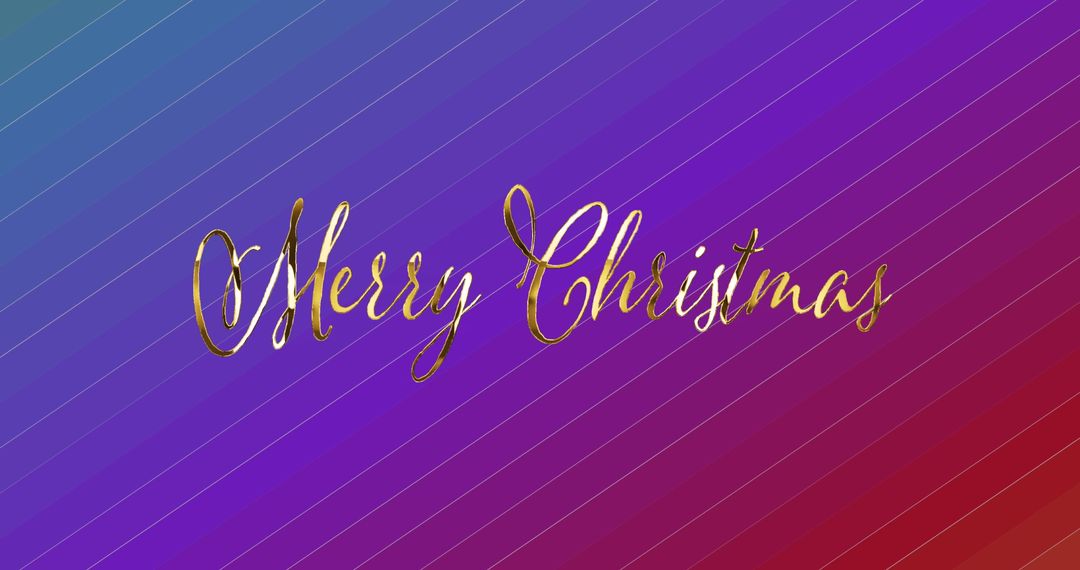Elegant Merry Christmas Greeting on Vibrant Gradient Background