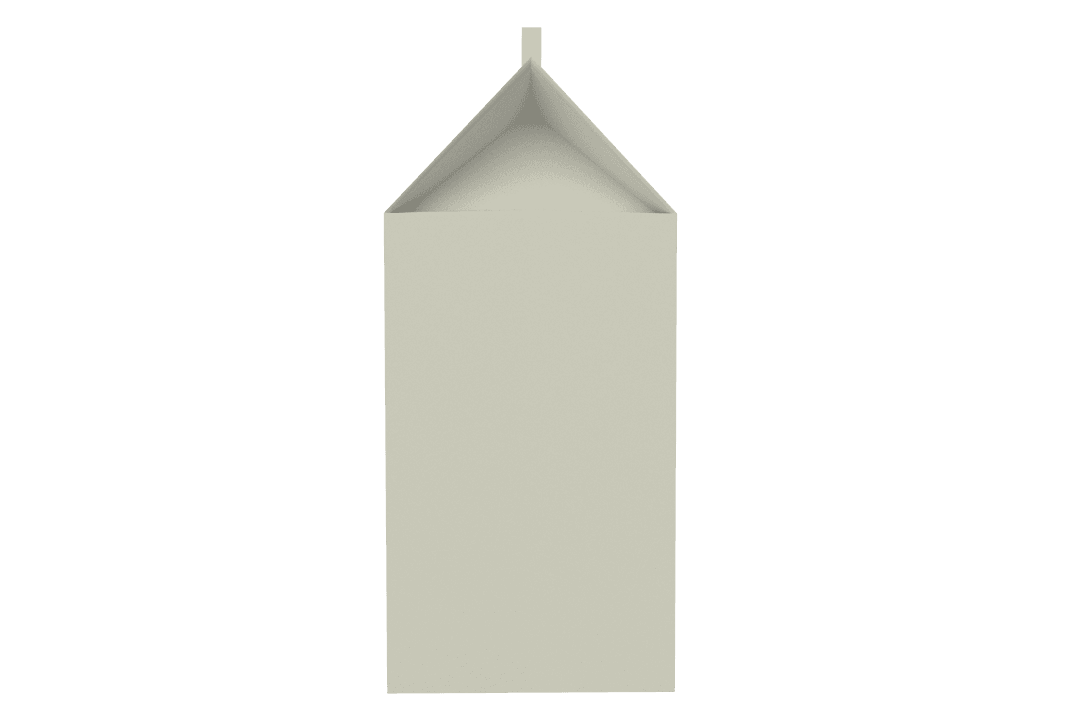 Minimalist Milk Carton Design on Transparent Background
