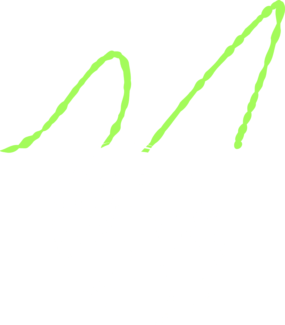 Abstract Torus Swirl with Neon Green Wave on Transparent