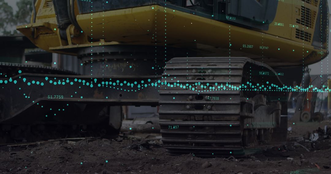 Digital Data Interface Overlay on Construction Equipment