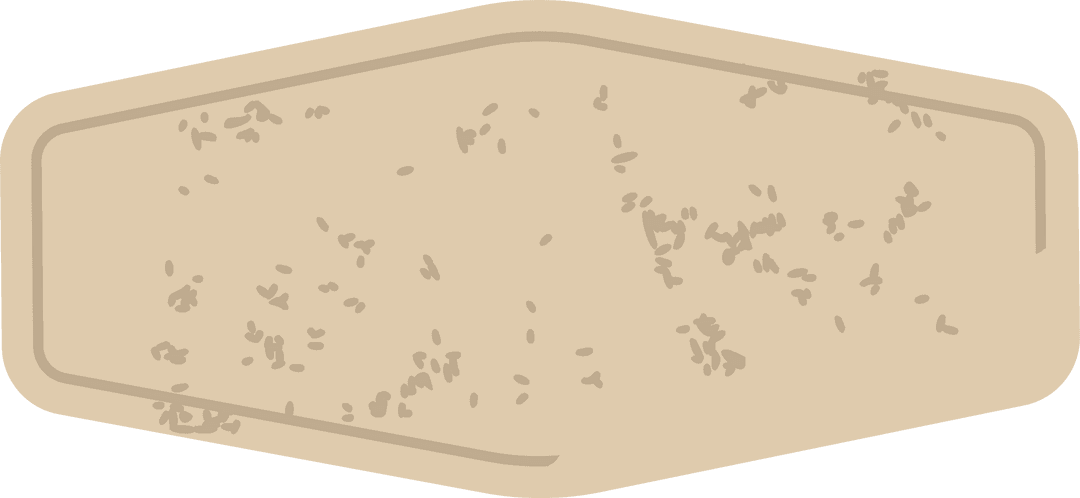 Textured Beige Hexagon Shape with Distressed Design