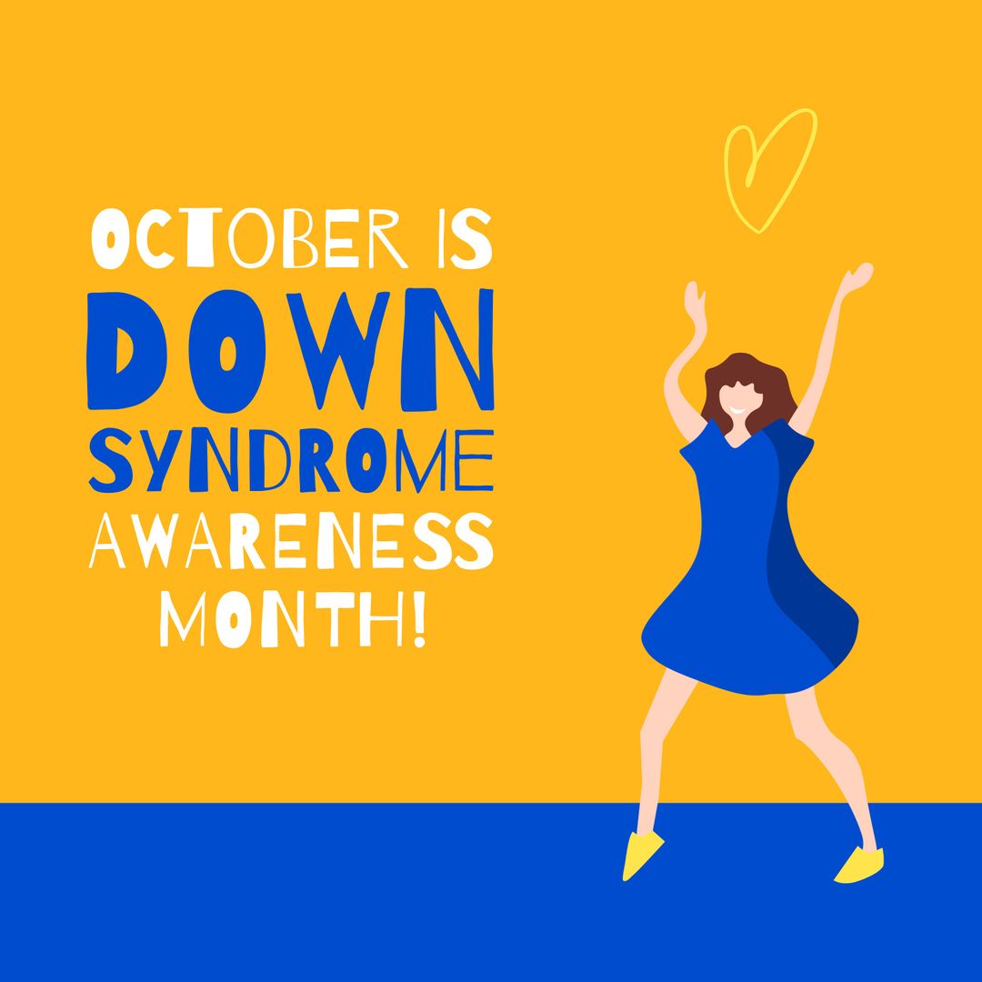 October Down Syndrome Awareness Month Campaign Poster