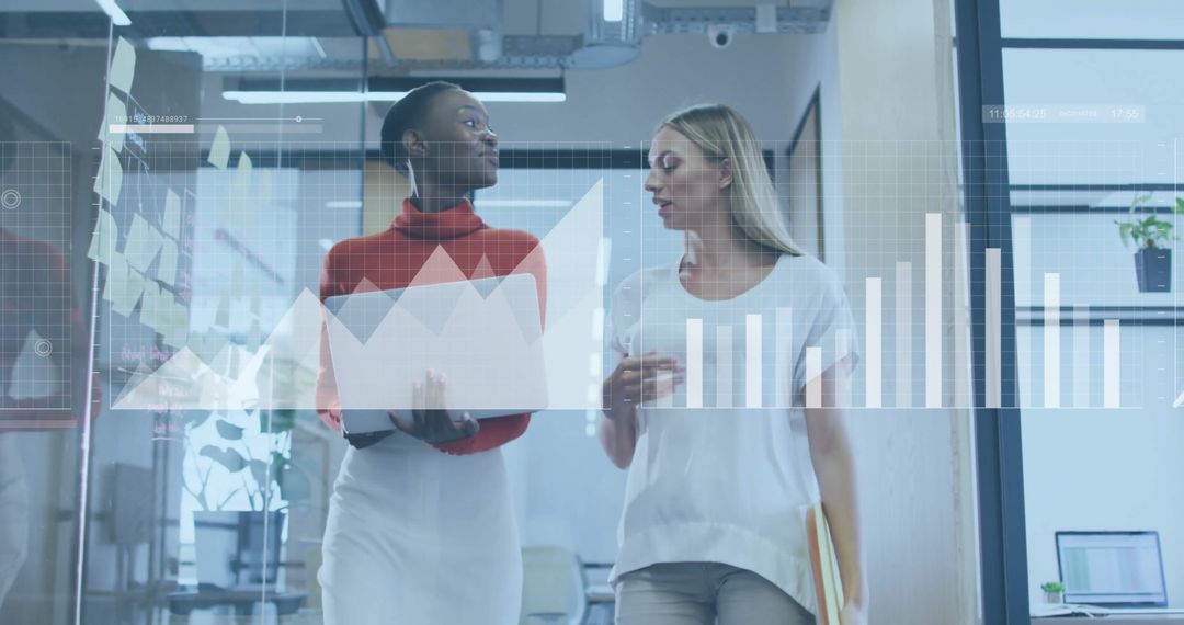 Diverse Business Colleagues Analyzing Financials in Modern Office