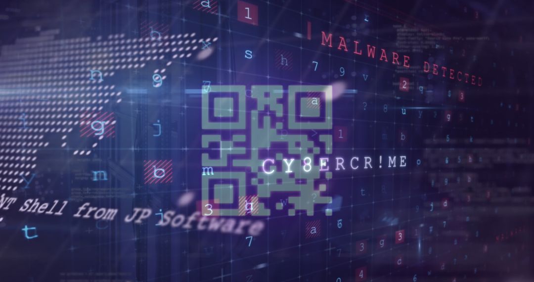 Glitching QR Code Over World Map in Cybersecurity Context