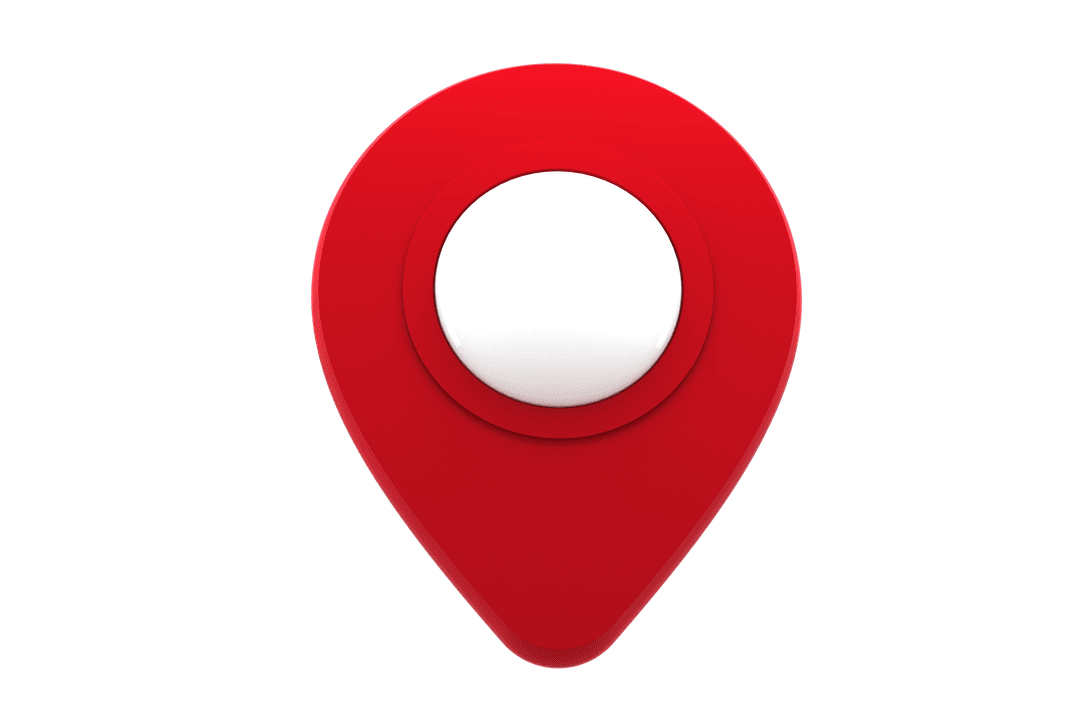 Transparent Red Navigation Marker Icon for Digital Maps - Download Free Stock Images Pikwizard.com