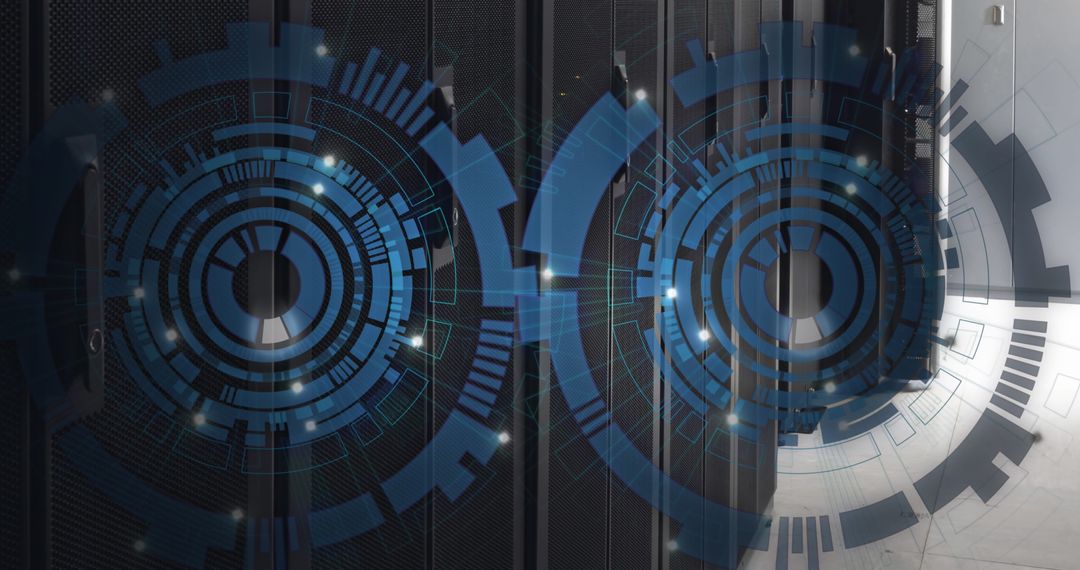 Advanced digital interface in server room for data management