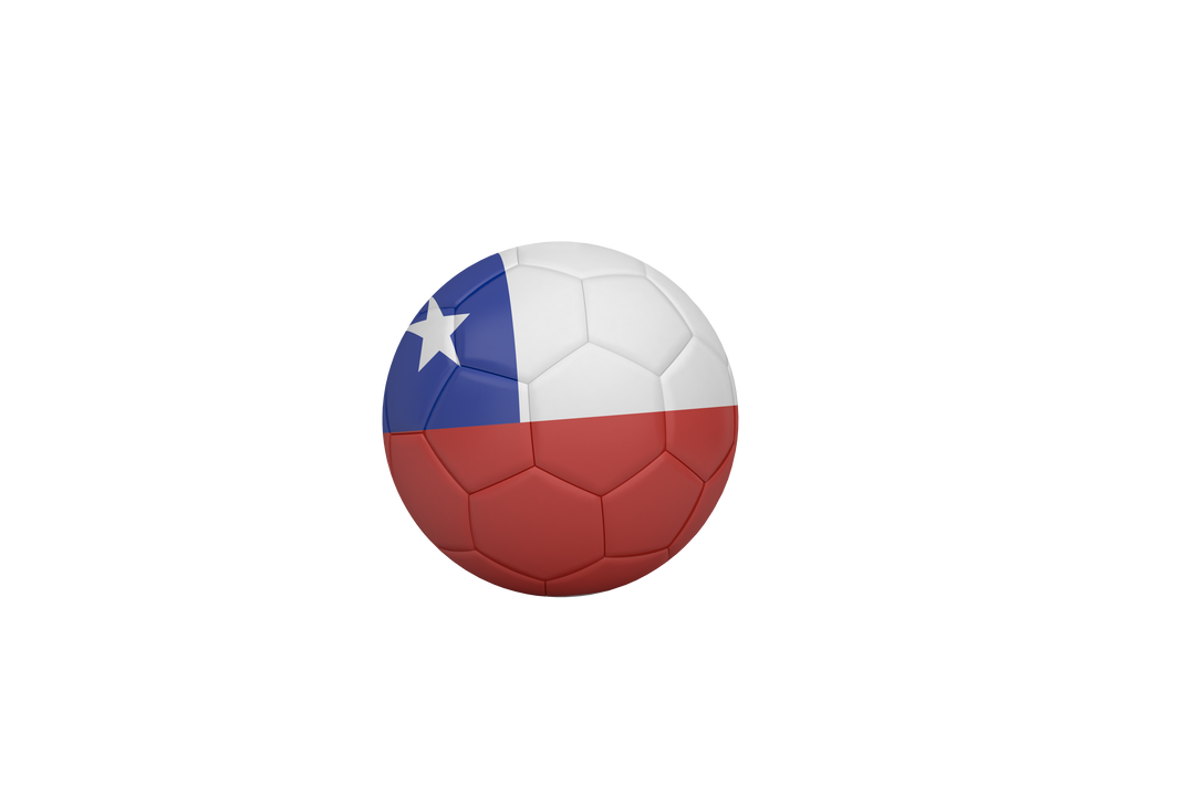 Soccer Ball with Chilean Flag Design on Transparent Background - Download Free Stock Images Pikwizard.com