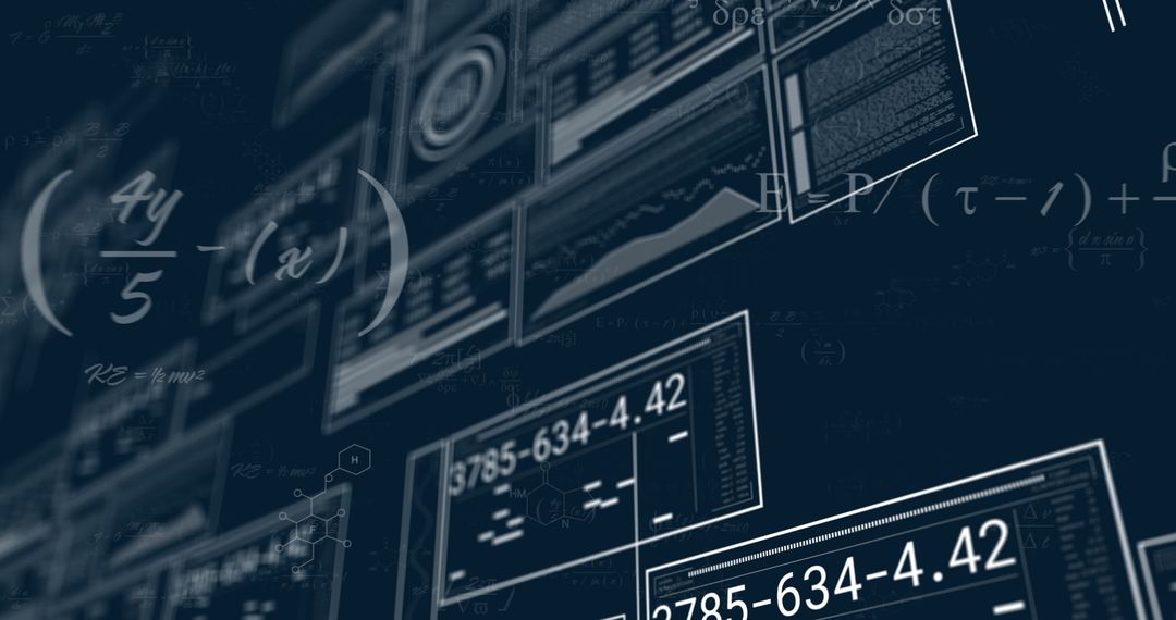 Abstract Mathematical Data on Digital Screens