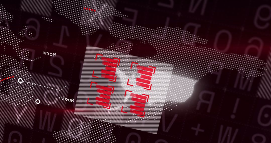 Financial Growth Analysis on Digital Data Background