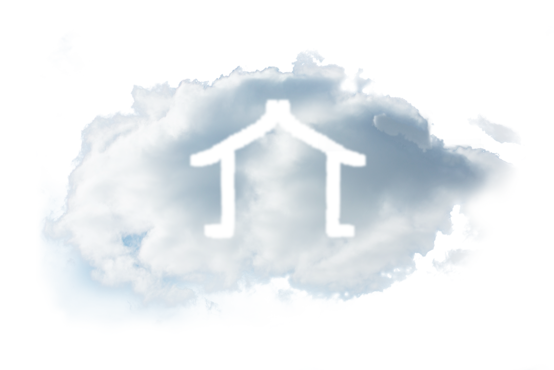 Cloud Concept with House Symbol on Transparent Background - Download Free Stock Images Pikwizard.com