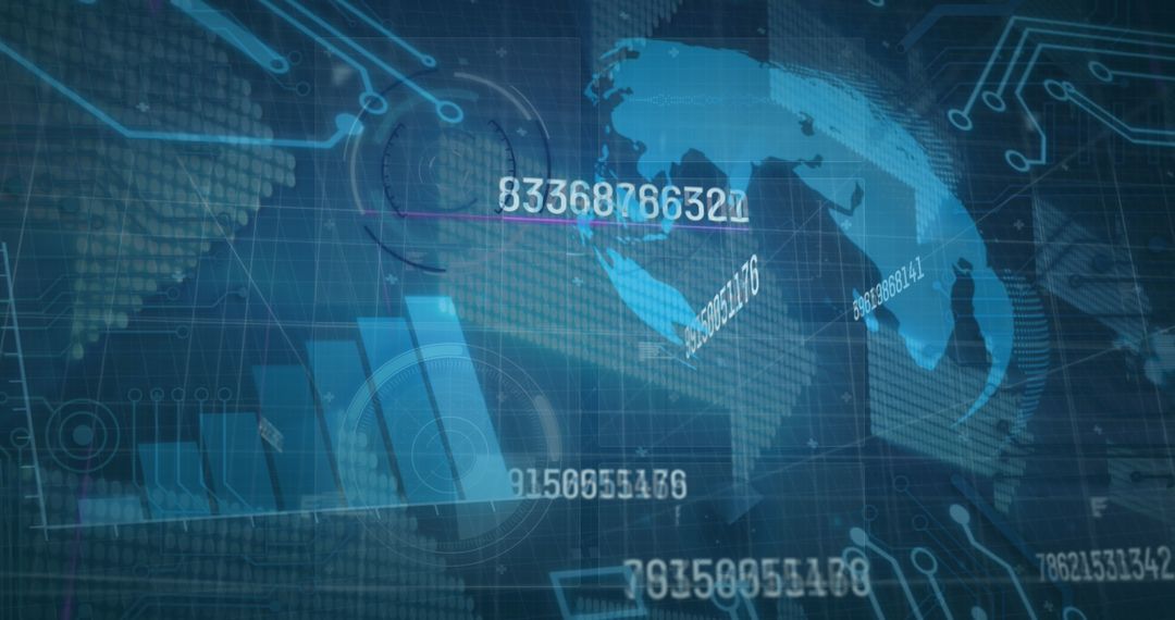 global financial data visualizations and cloud computing interface - Free Images, Stock Photos and Pictures on Pikwizard.com