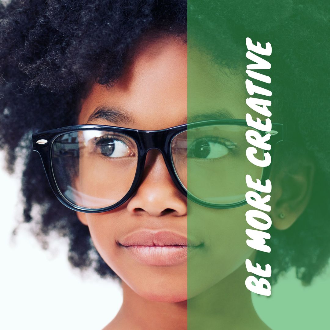 Inspiring Creative Thinking Young Child Wearing Glasses