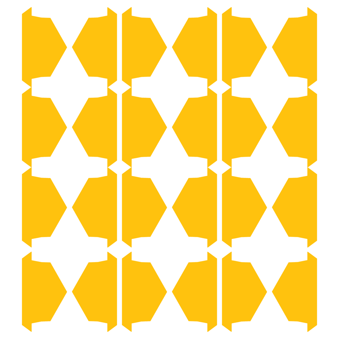 Yellow Geometric Pattern on Transparent Background, Seamless Design Concept