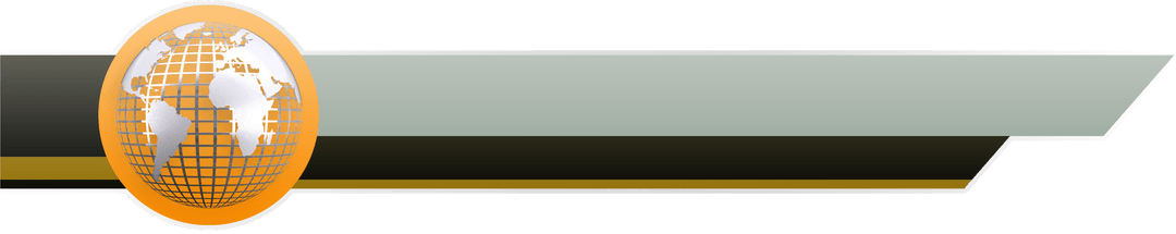 Transparent Globe with Abstract Shapes and Lines