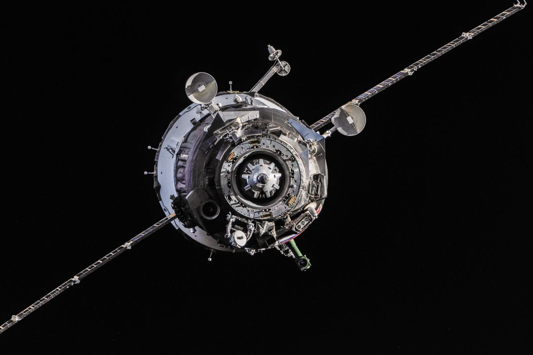 Soyuz TMA-10M spacecraft approach to ISS - Free Images, Stock Photos and Pictures on Pikwizard.com