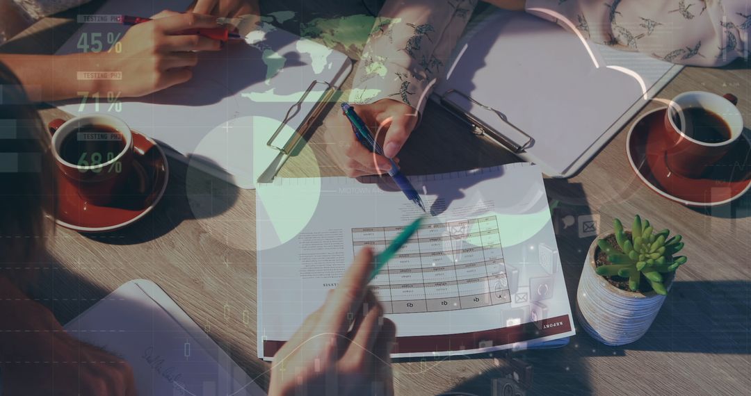 Data Analysis and Business Meeting Concept