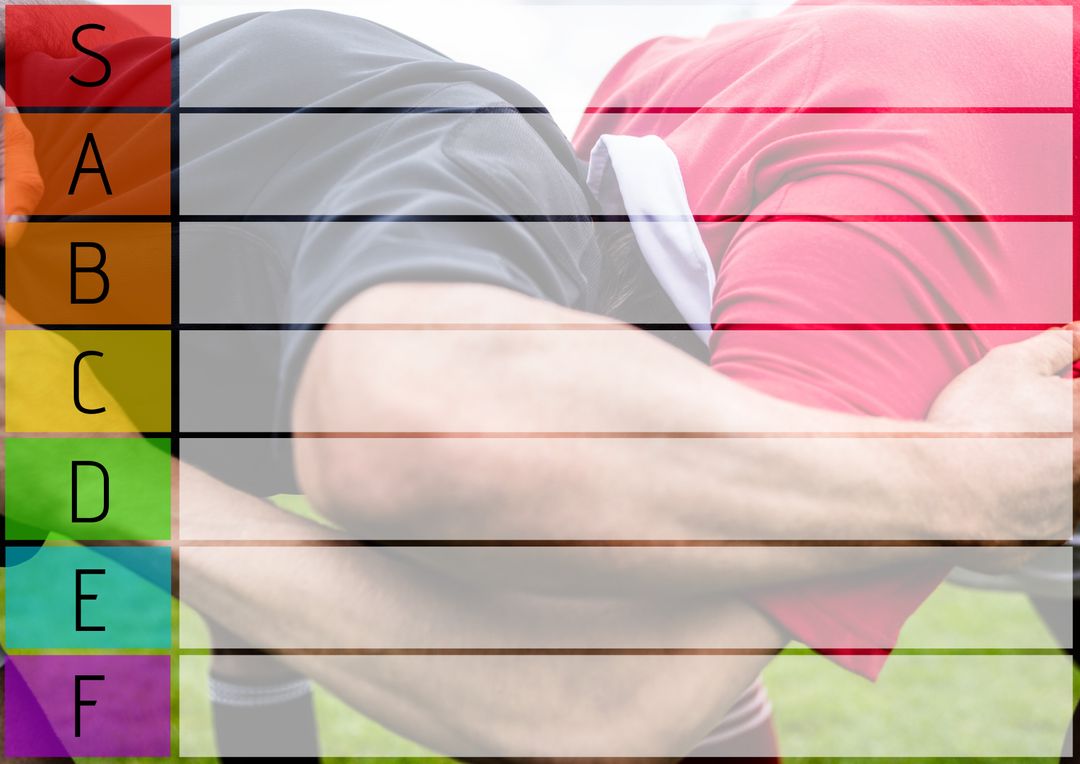 Interlocked Arms Showing Teamwork in Colored Shirts