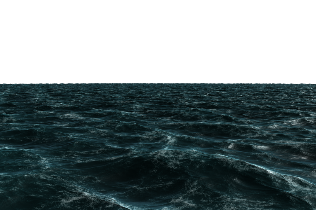 Digital Illustration of Sea Waves on Transparent Background, Nature and Danger Concept - Download Free Stock Images Pikwizard.com