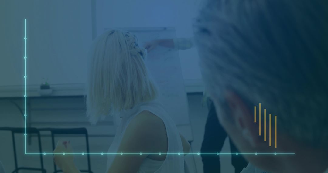 Business Presentation and Analytics Review in Modern Office