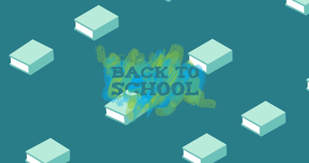 Back to School Concept Art with Abstract Book Motif