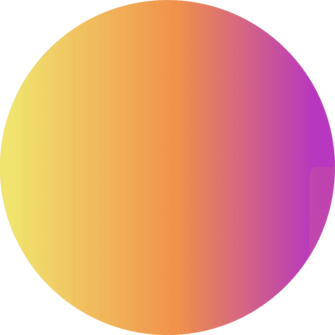 Transparent Gradient Circle with Vibrant Colors and Copy Space