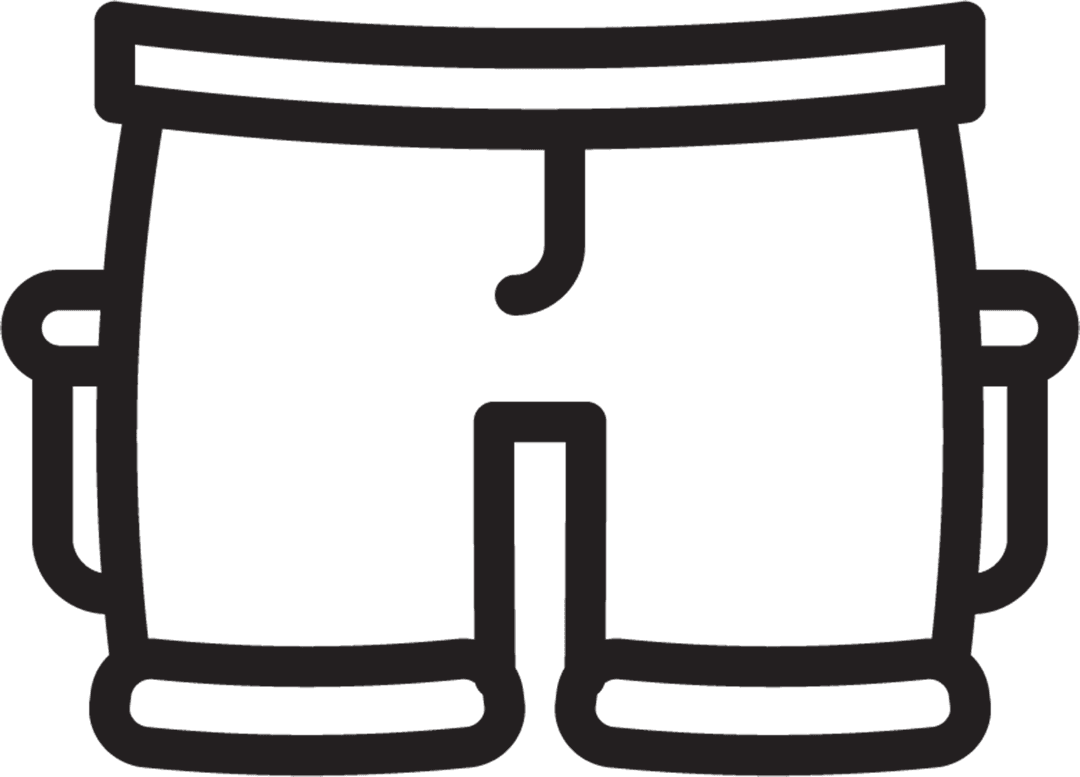 Transparent Vector Illustration of Pants on a clear Background