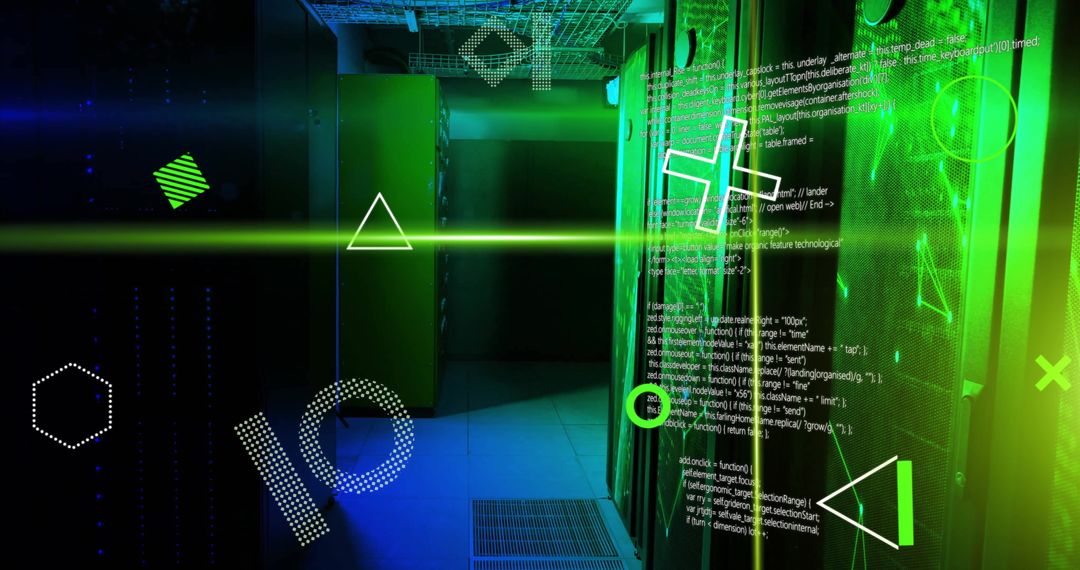 digital data flow and processing in secure server room - Free Images, Stock Photos and Pictures on Pikwizard.com
