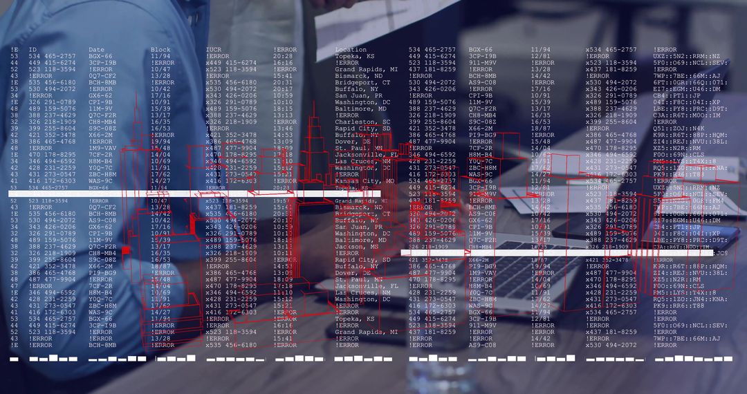 Colleagues Collaborating on Data Analysis with Technology in Modern Office