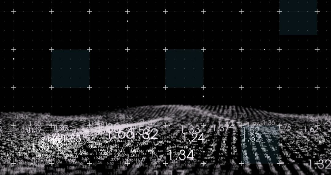 Abstract Digital Landscape with Binary Code Patterns - Free Images, Stock Photos and Pictures on Pikwizard.com