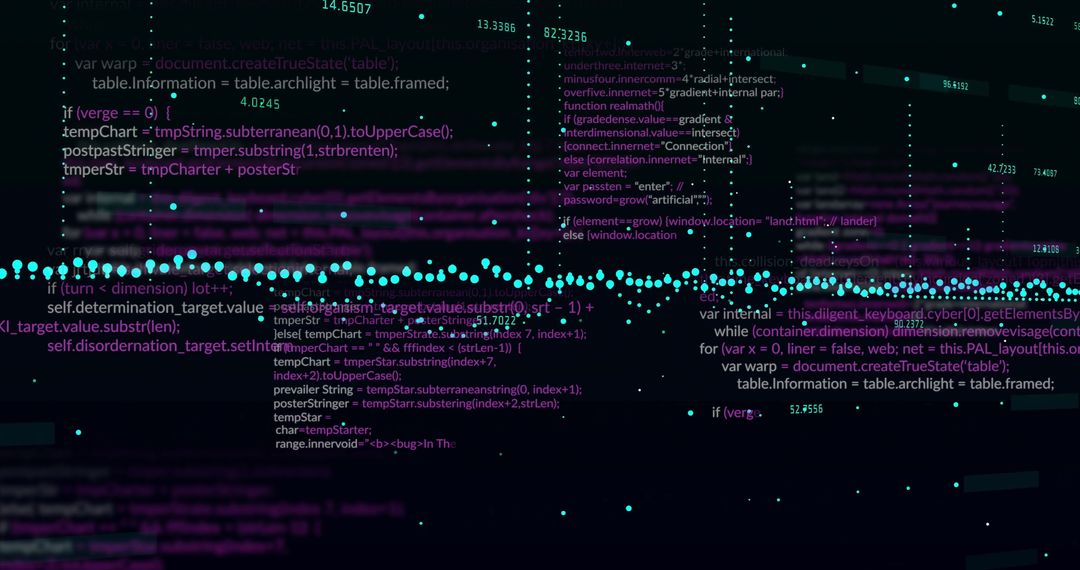 Digital Code Rendering with Floating Interactive Data Interface