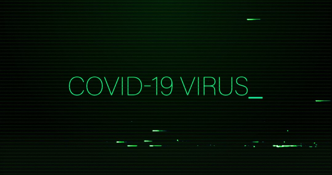 Digital Virus Concept with Distorted Text on Black Background - Free Images, Stock Photos and Pictures on Pikwizard.com