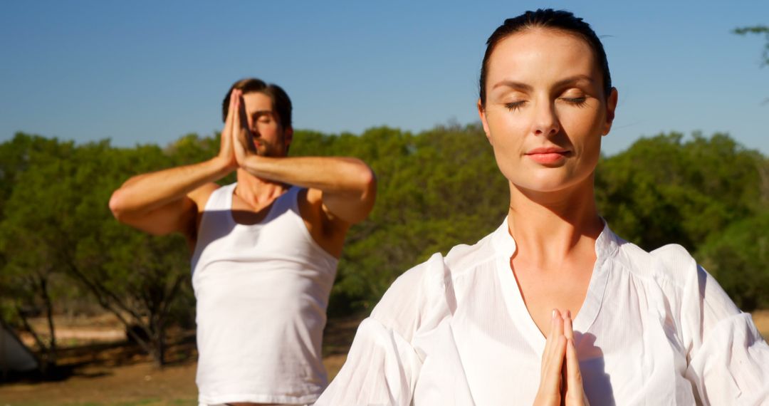 Peaceful Outdoor Yoga Session in Pristine Nature - Free Images, Stock Photos and Pictures on Pikwizard.com