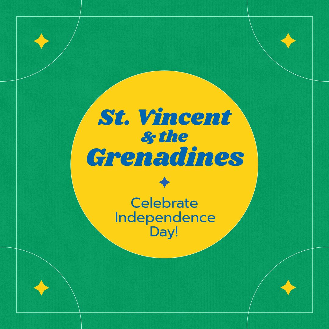 St. Vincent and the Grenadines Independence Day Celebration Poster - Download Free Stock Templates Pikwizard.com