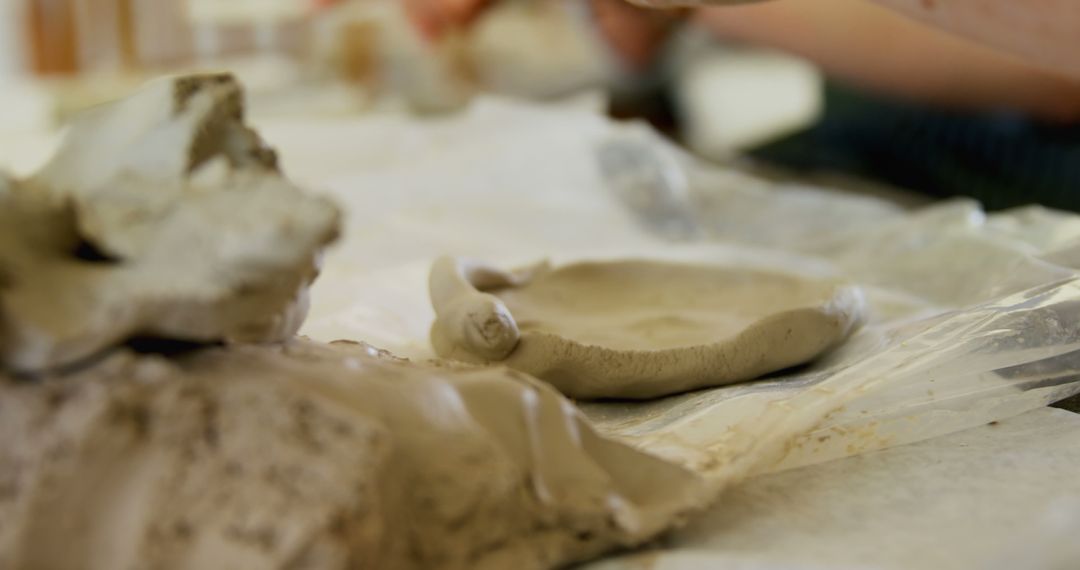 Children Shaping Clay in Art Classroom - Free Images, Stock Photos and Pictures on Pikwizard.com