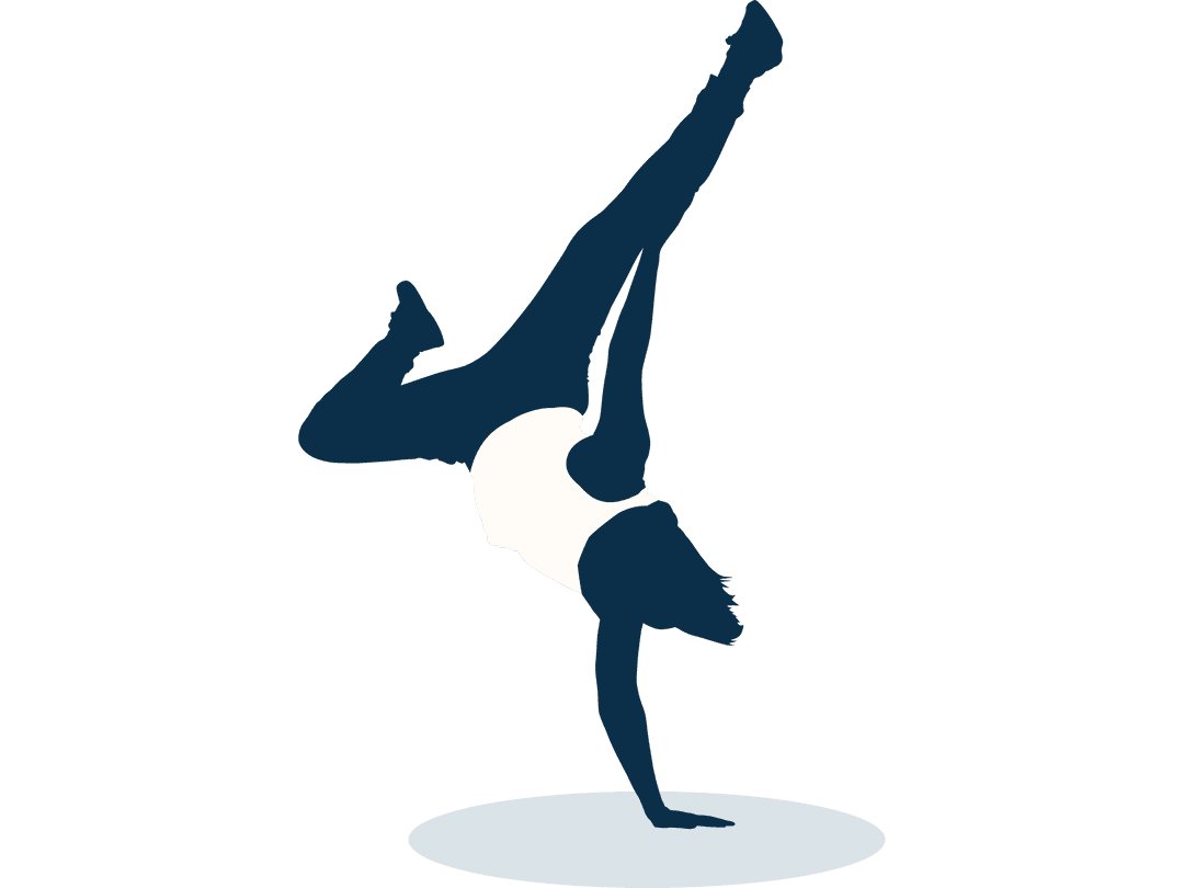 Silhouette Illustration Man Dancing Transparent Background