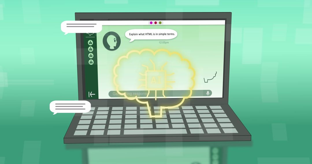 AI Chatbot Expanding Conversational Interaction on Laptop