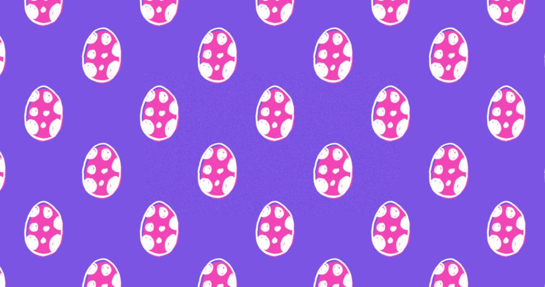 Seamless Easter Egg Pattern Animation on Bright Purple - Free Images, Stock Photos and Pictures on Pikwizard.com