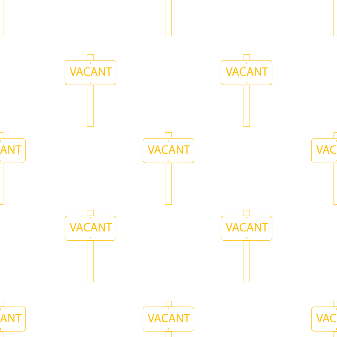 Seamless Pattern of Vacant Signs on Transparent Background