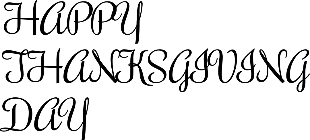 Transparent Happy Thanksgiving Day Script