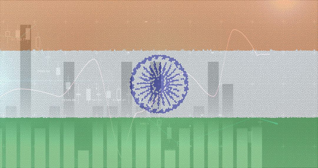 India's COVID-19 Impact Represented by National Flag and Data - Free Images, Stock Photos and Pictures on Pikwizard.com