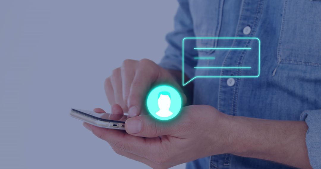 Person Engaging with Social Media on Smartphone