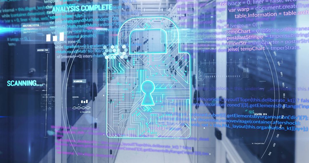 Digital Security Lock in Data Server Room