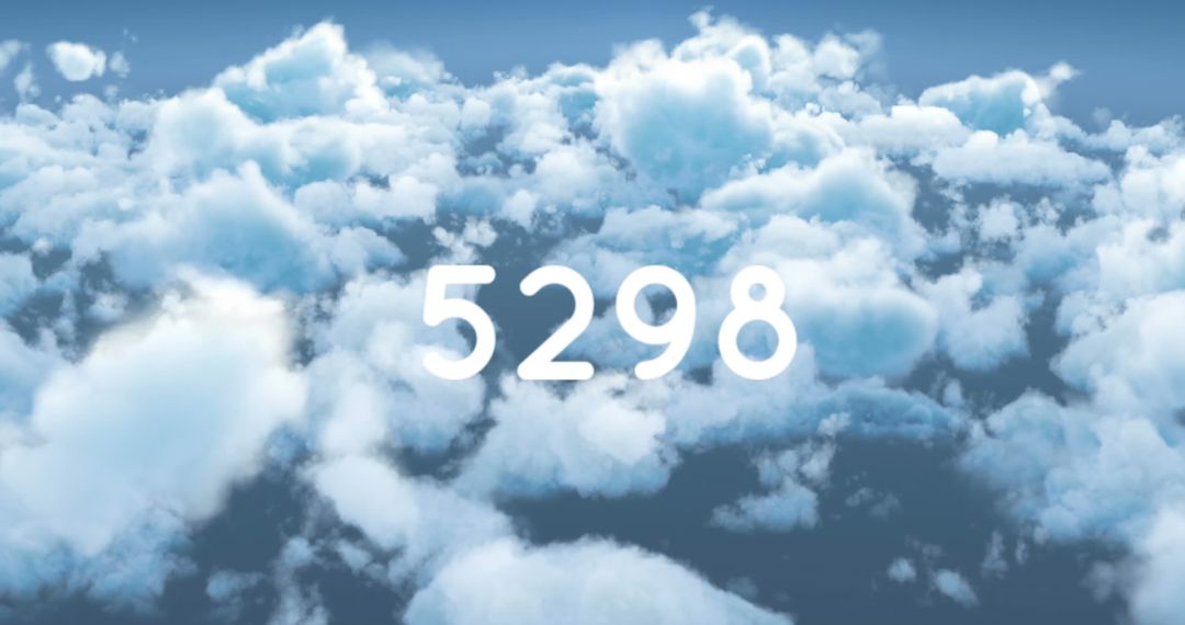 Digital Connectivity Concept in Serene Cloudy Sky Background