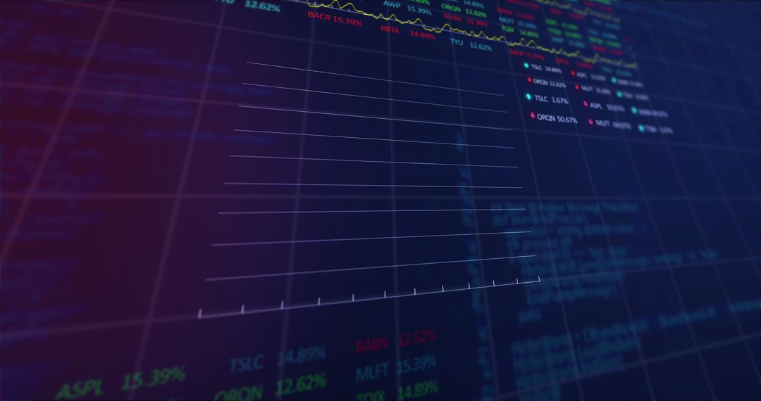 Global Finance and Data Visualization Interface Background